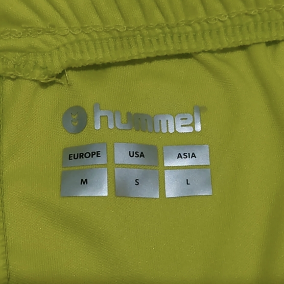 Hummel Football Shorts Men's Medium Yellow Black W30 L8 Sports Gym Drawstrings - Picture 4 of 7